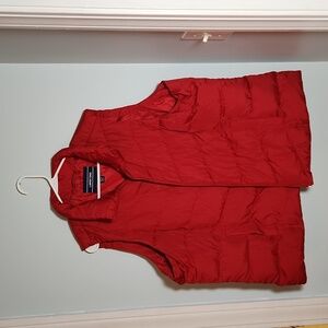 Land's End Red Puffer Vest